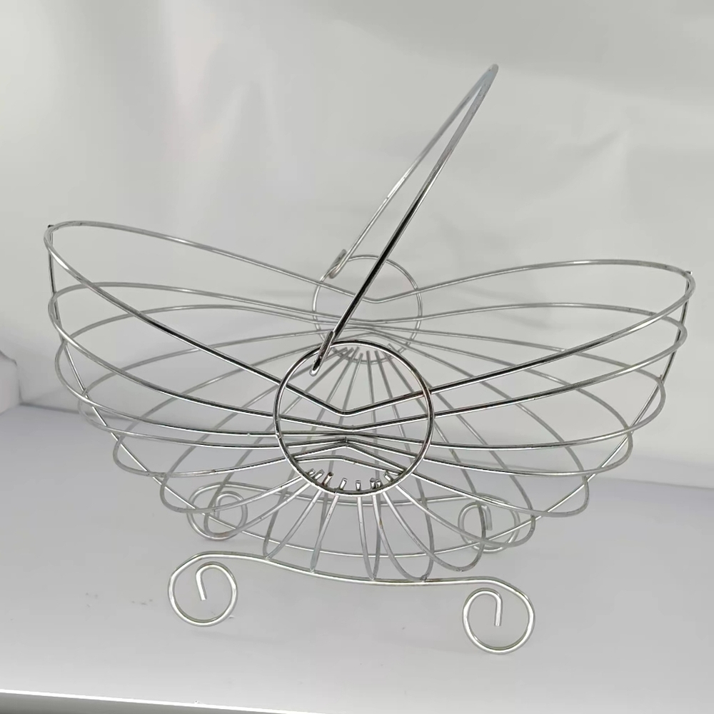 Silver Wire Fruit Basket